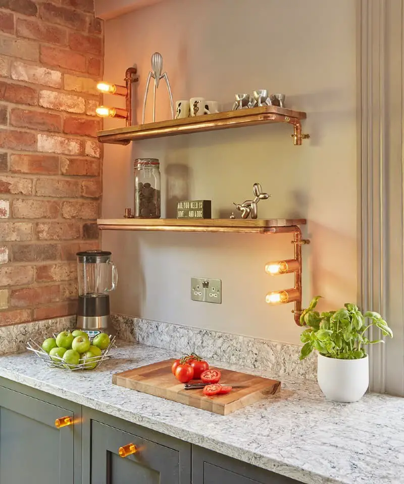 Slightly Weathered Shelving in the Nooks and Crannies