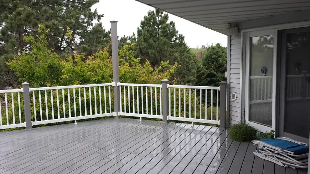 Deck with Gray Stain