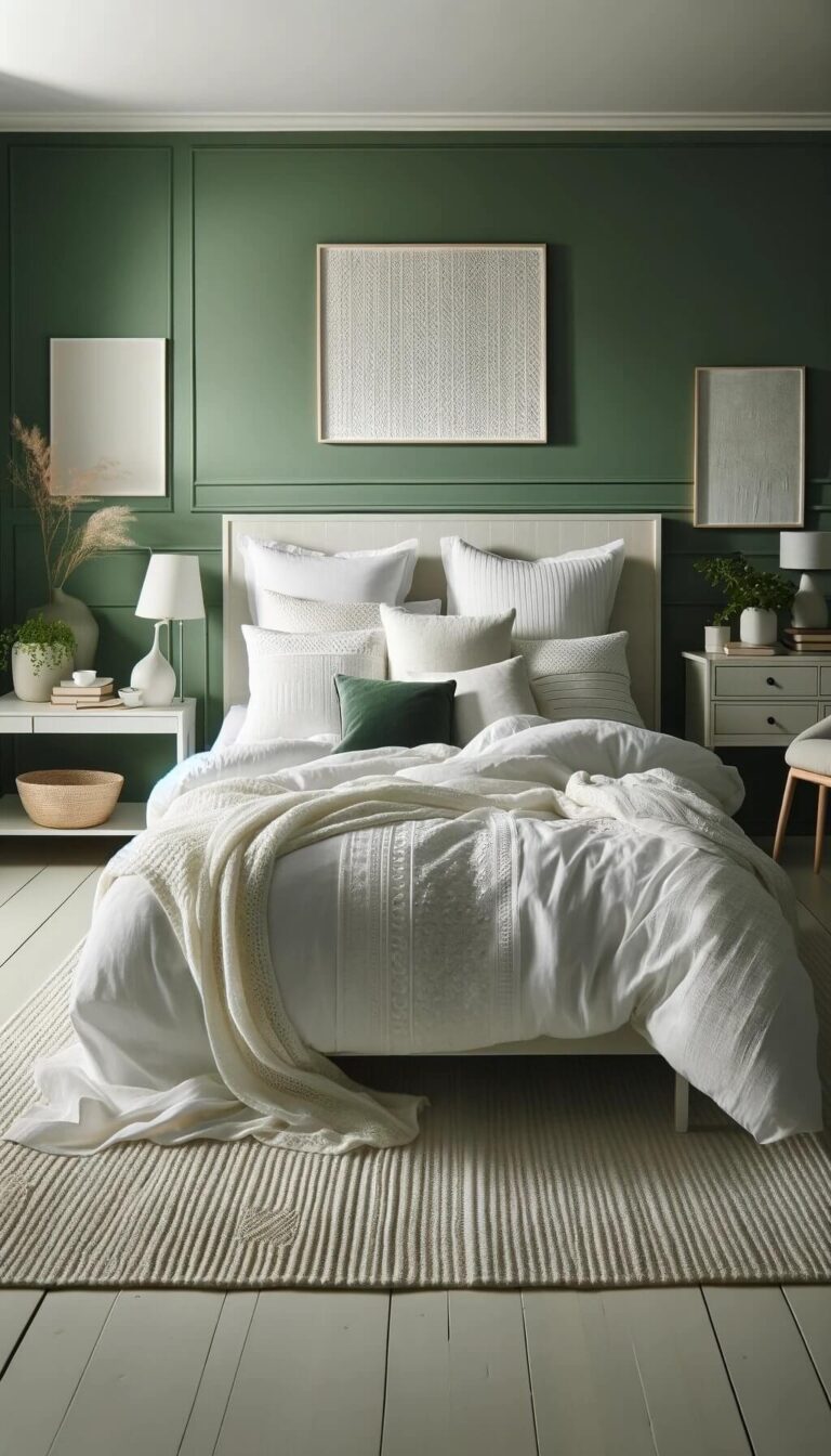 15+ Beautiful Bedding Colors For Green Walls That Youll Love