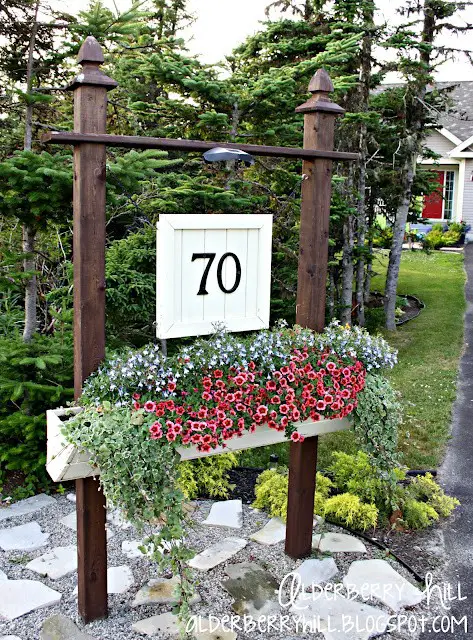 House number sign