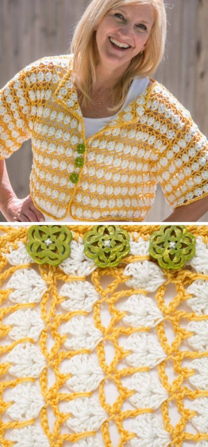 Butterfly crochet cardigan