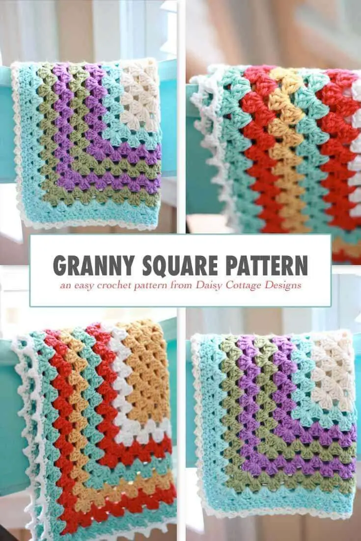 Simple Granny Square Blanket.