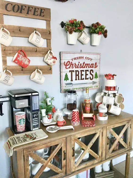 Christmas coffee bar ideas