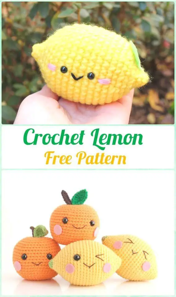 DIY How to Crochet Amigurumi Fruits Free Patterns