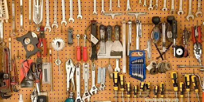 Pegboard storage