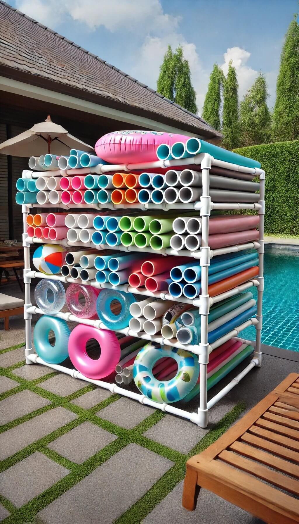 PVC Pipe Storage Rack