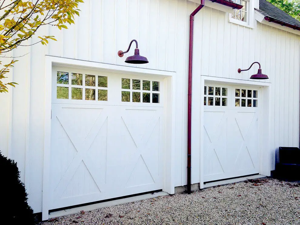 Custom wood garage doors