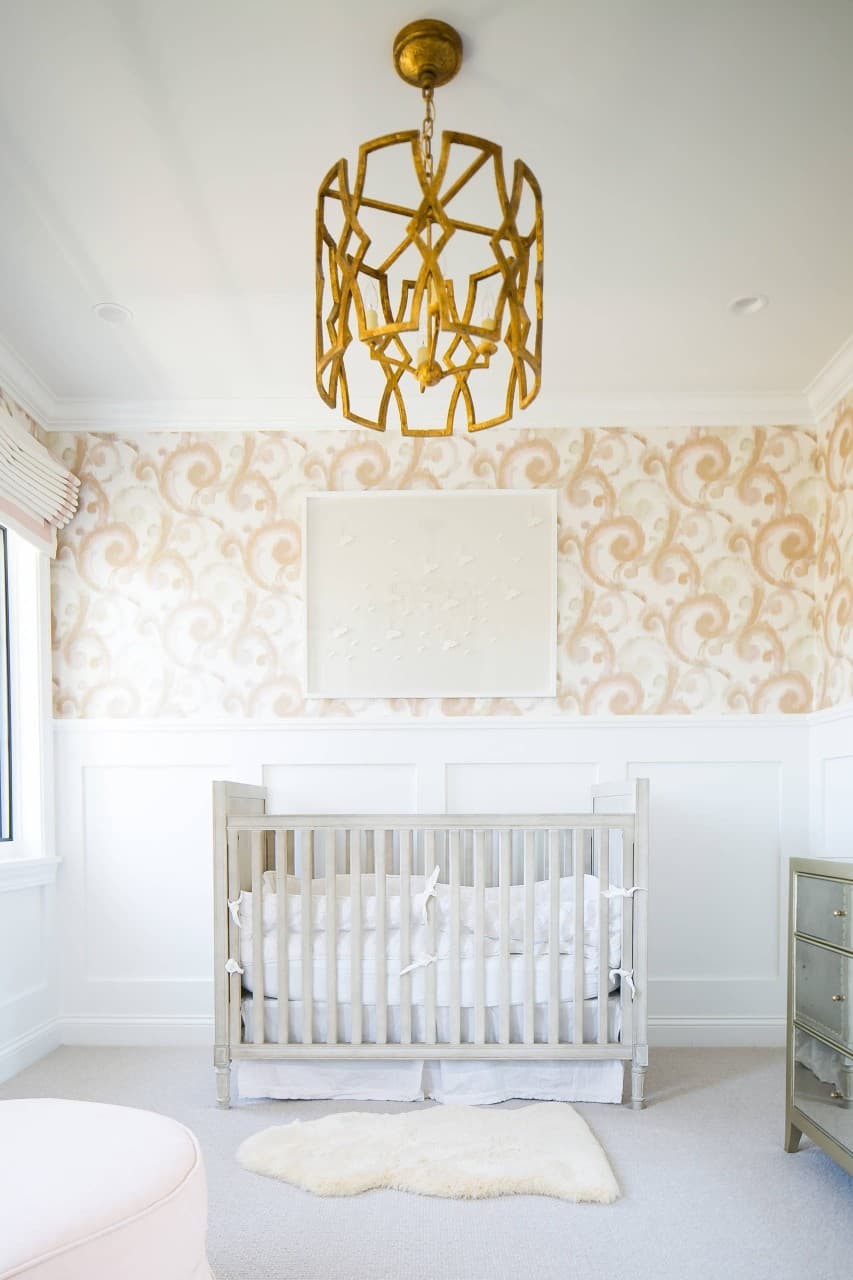 Gold baby bedroom