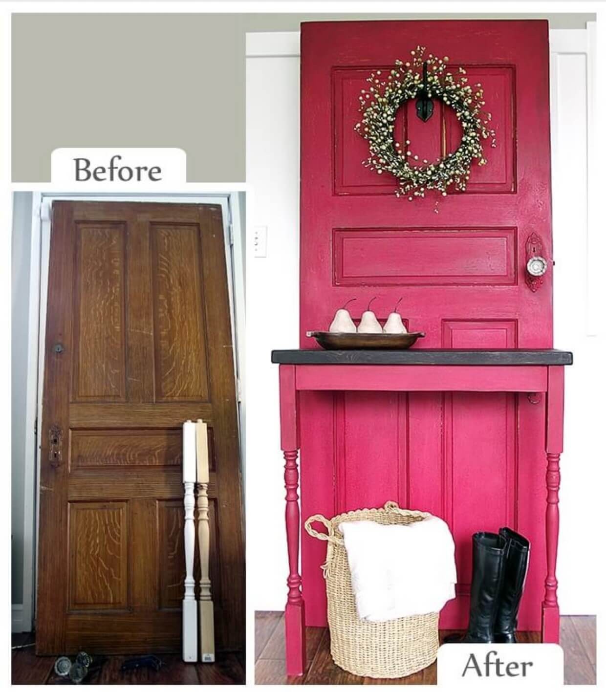 #13. Entryway table makeover