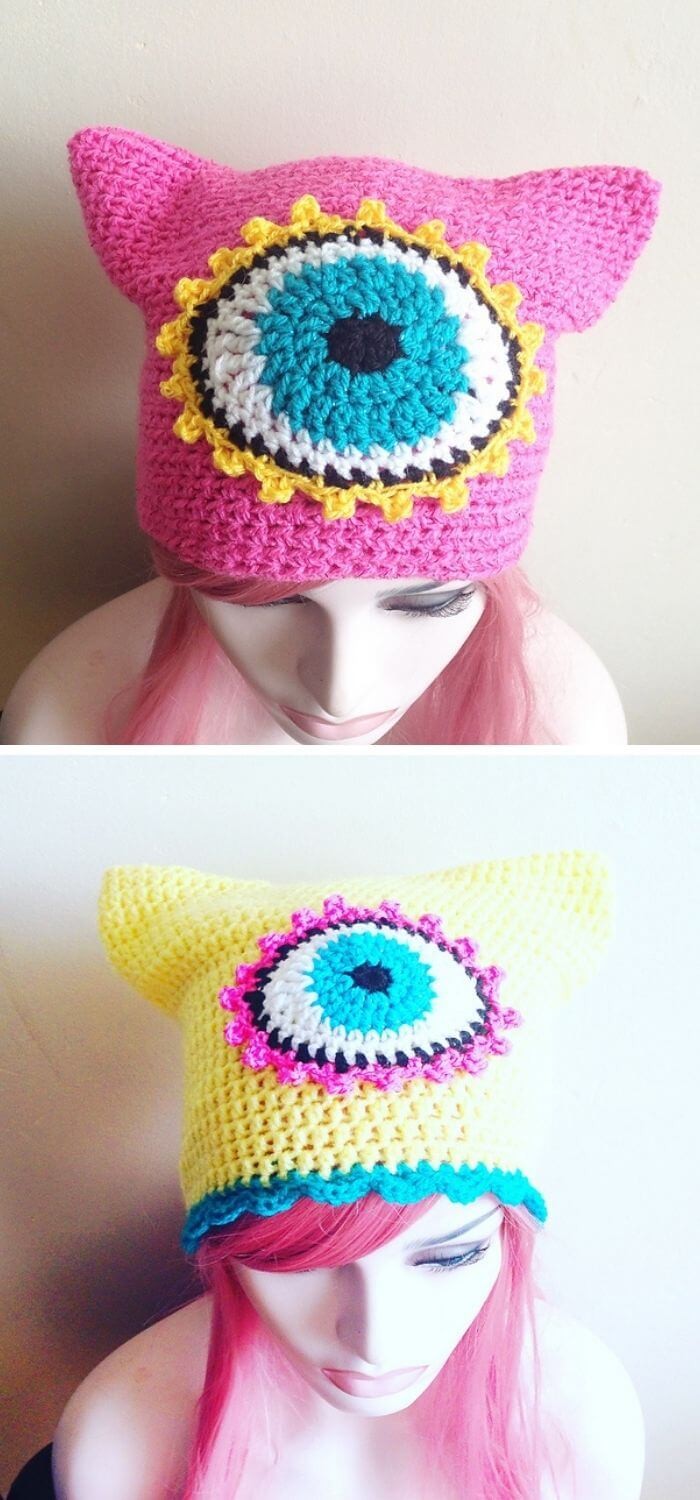 Third eye cat ear beanie