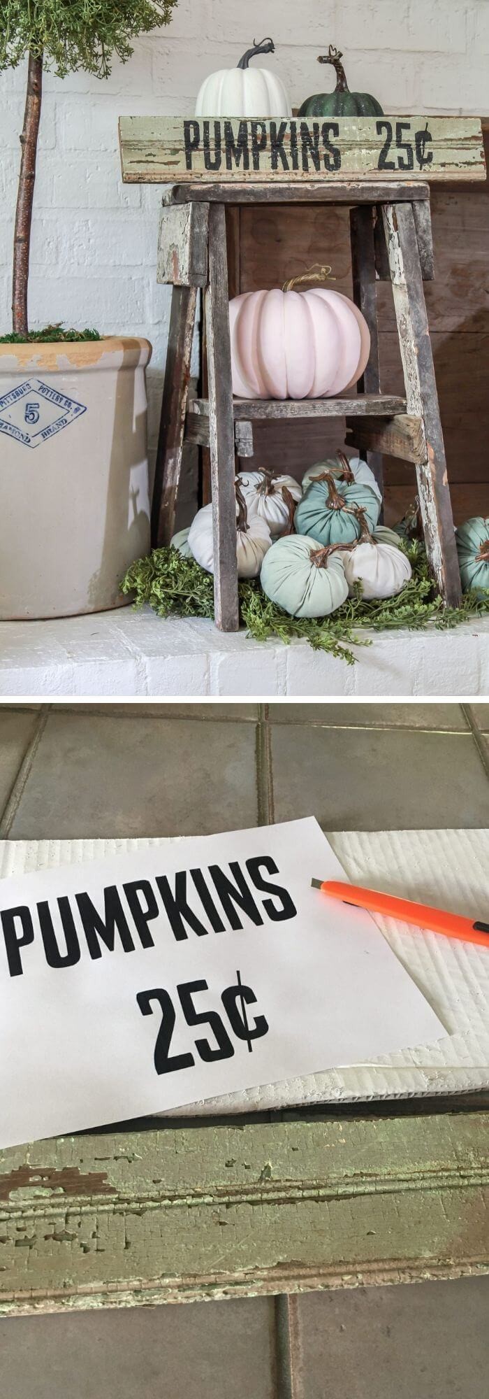 Pumpkin signs