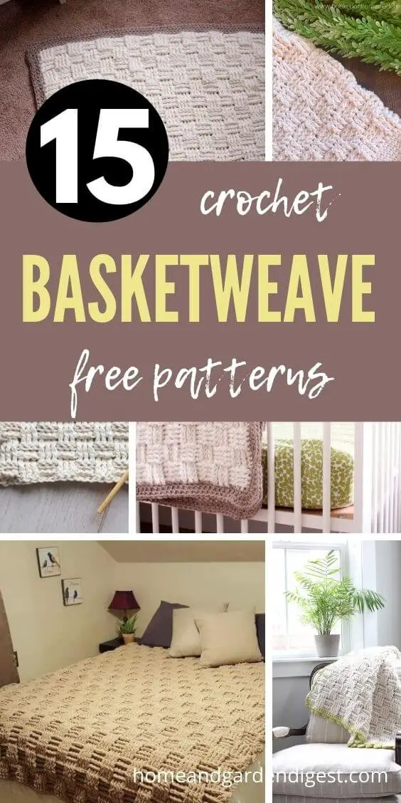 15 Best Basketweave Crochet Free Patterns