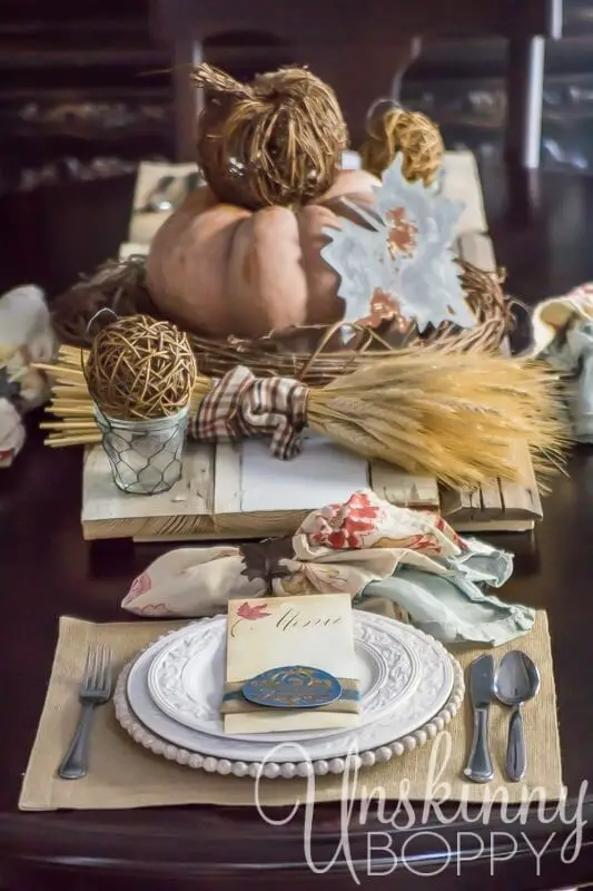 Fall Tablescape Placesettings