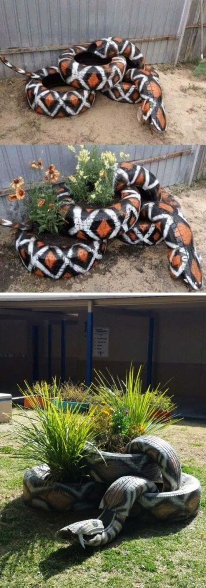 Tire planter ideas