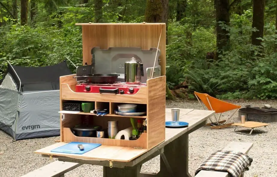 Outdoor camping kitchen ideas