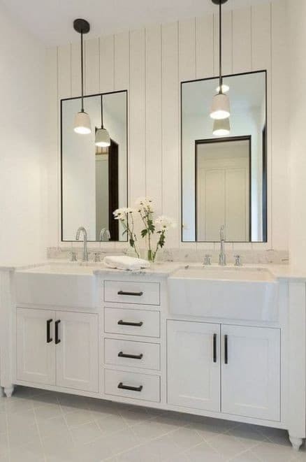 Chandelier or pendant vanity lighting