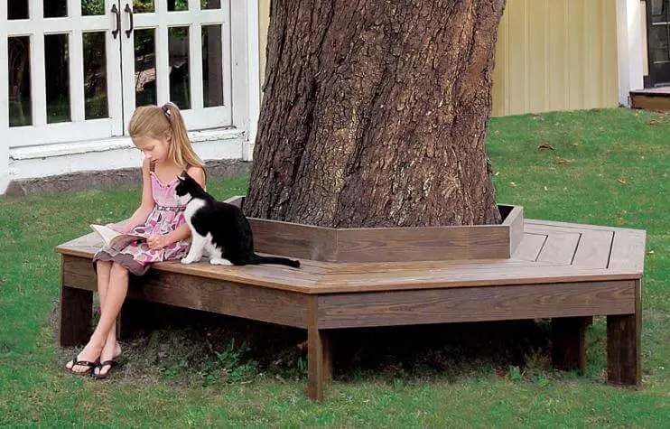 Tree Stump Bench