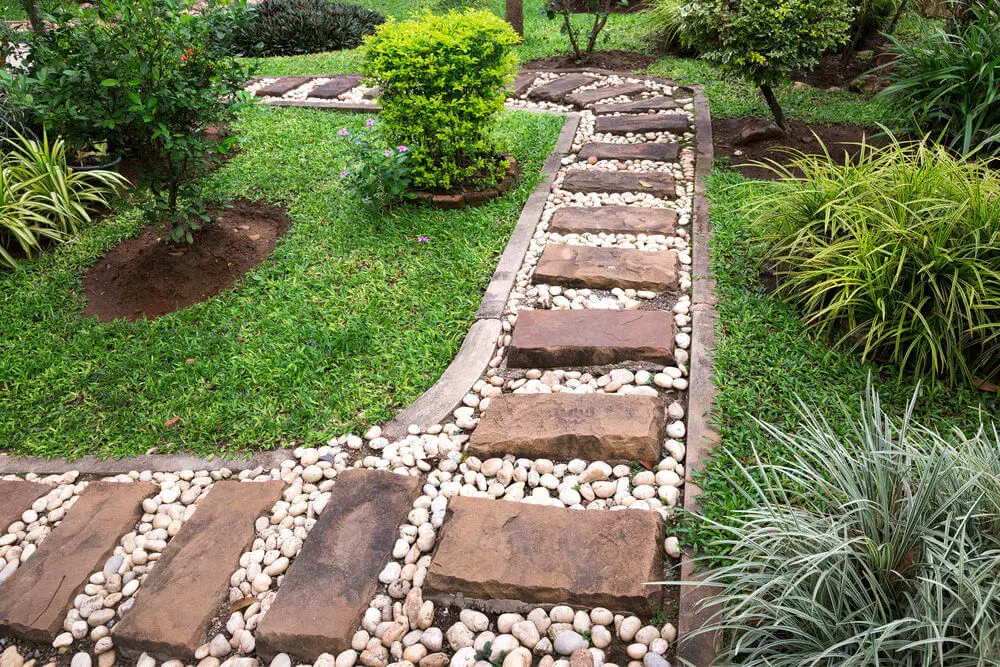 Lettered Stone Garden Path