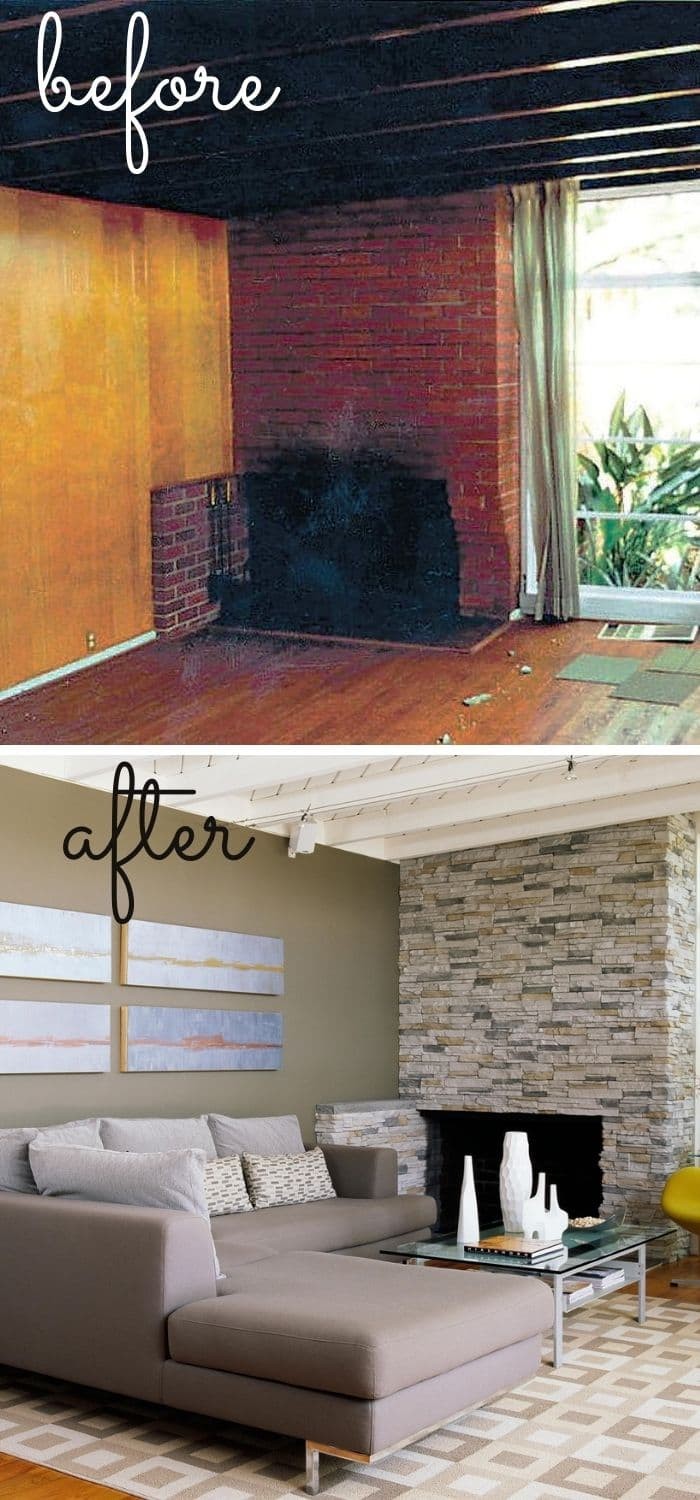 Brick fireplace remodel ideas