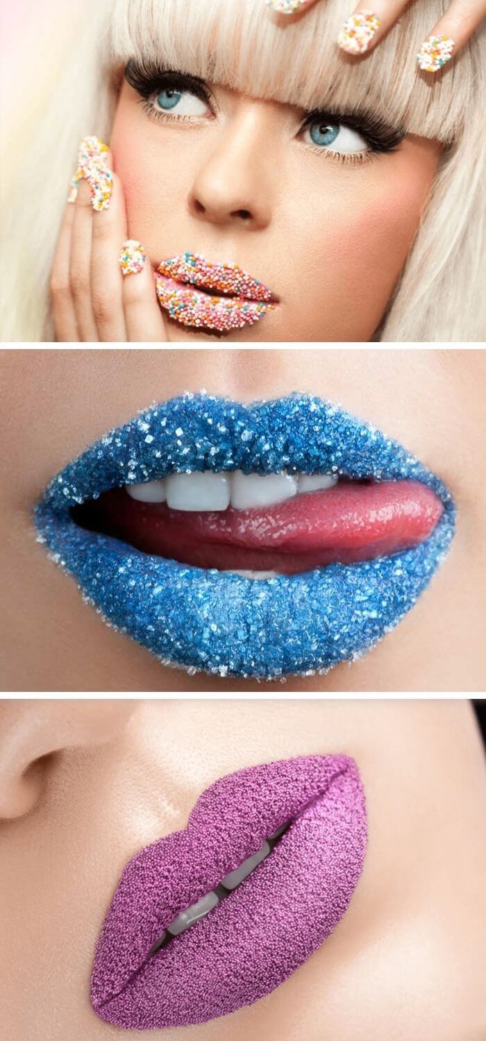 Micro Granules Lip Art