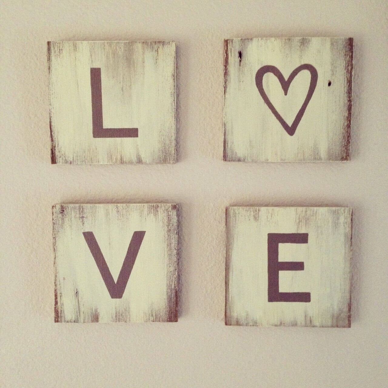 Repurposed Wood Love Sign Wall Art