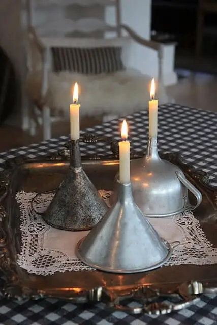 Vintage Funnel Candles