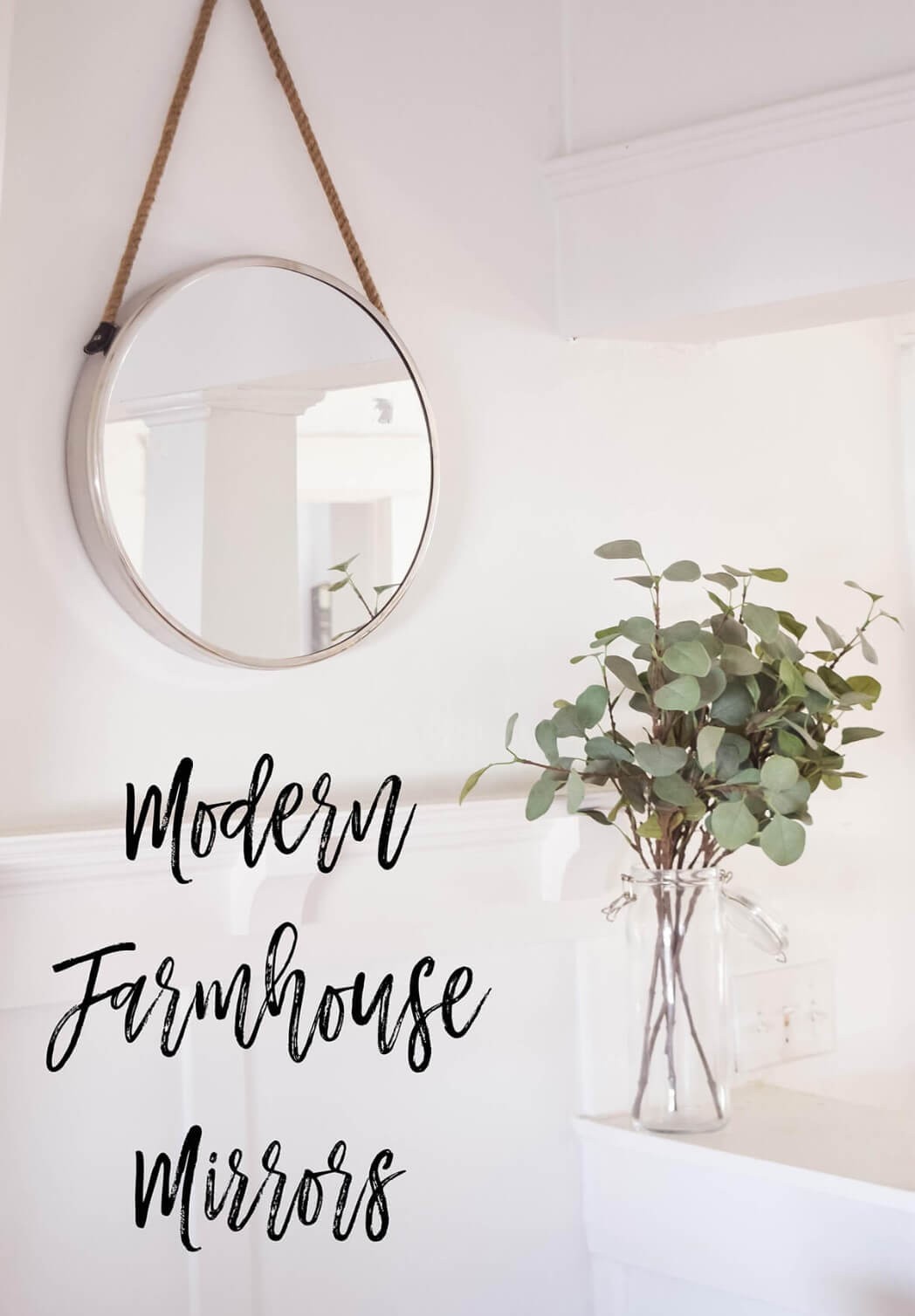 #16. Modern farmhouse mirror