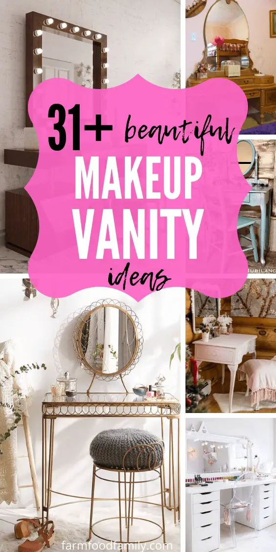 39+ Beautiful Makeup Vanity Ideas And Designs