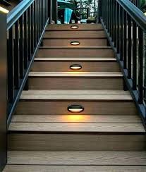 Deck stair lighting ideas