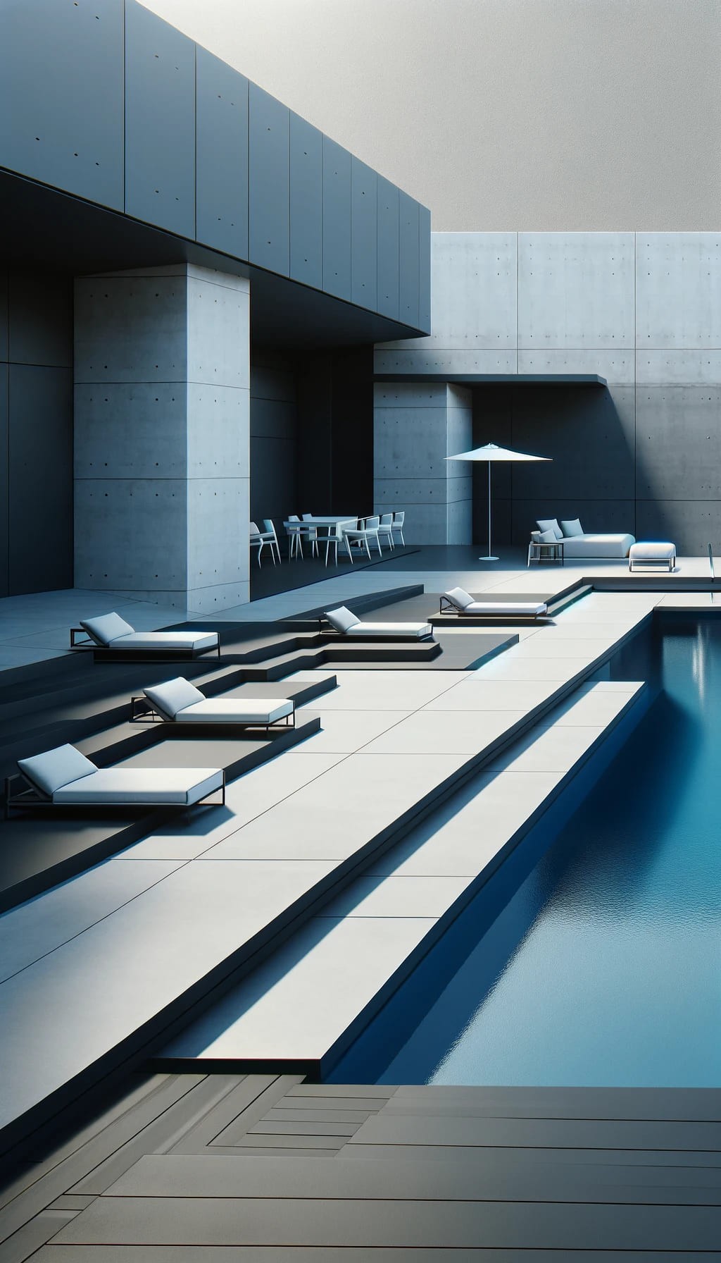 Modern Minimalist Pool Deck