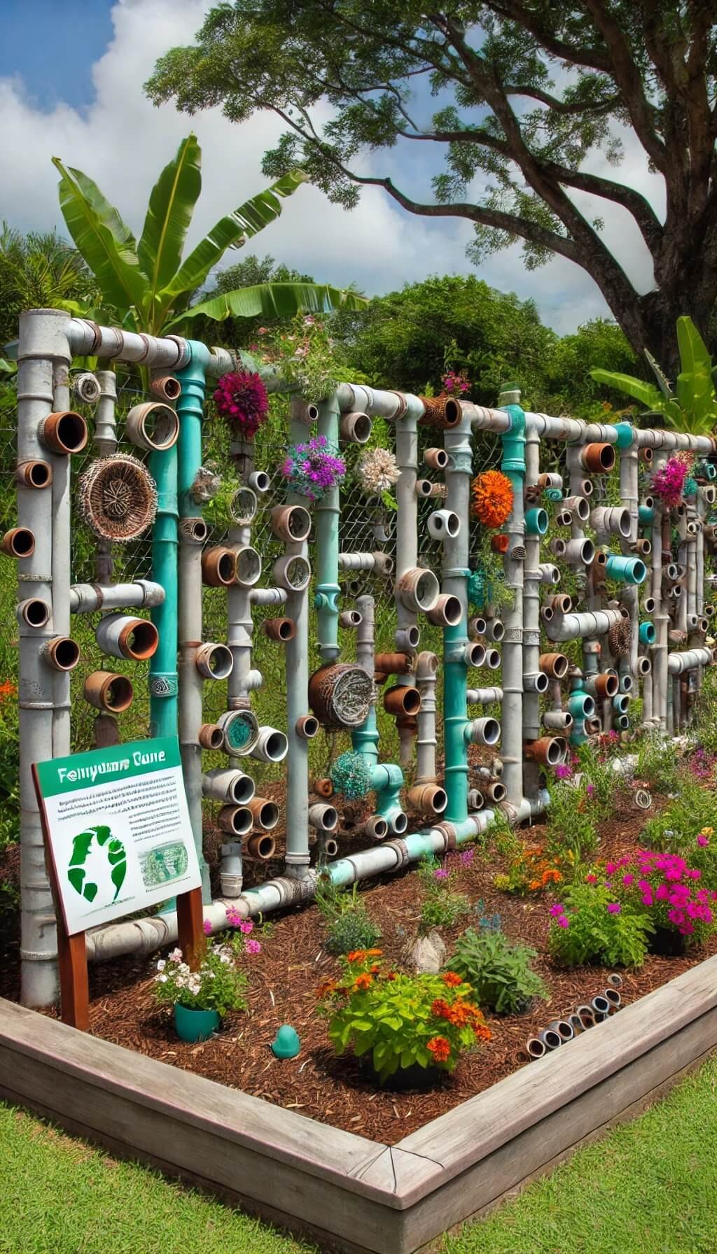 Recycled Pipe Fence