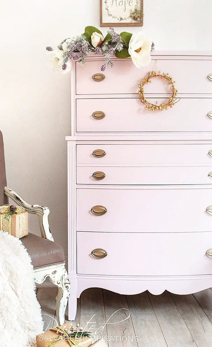 Pink Champagne Painted Dresser