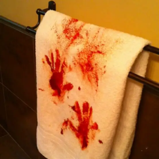 Bloody Handprints Towel