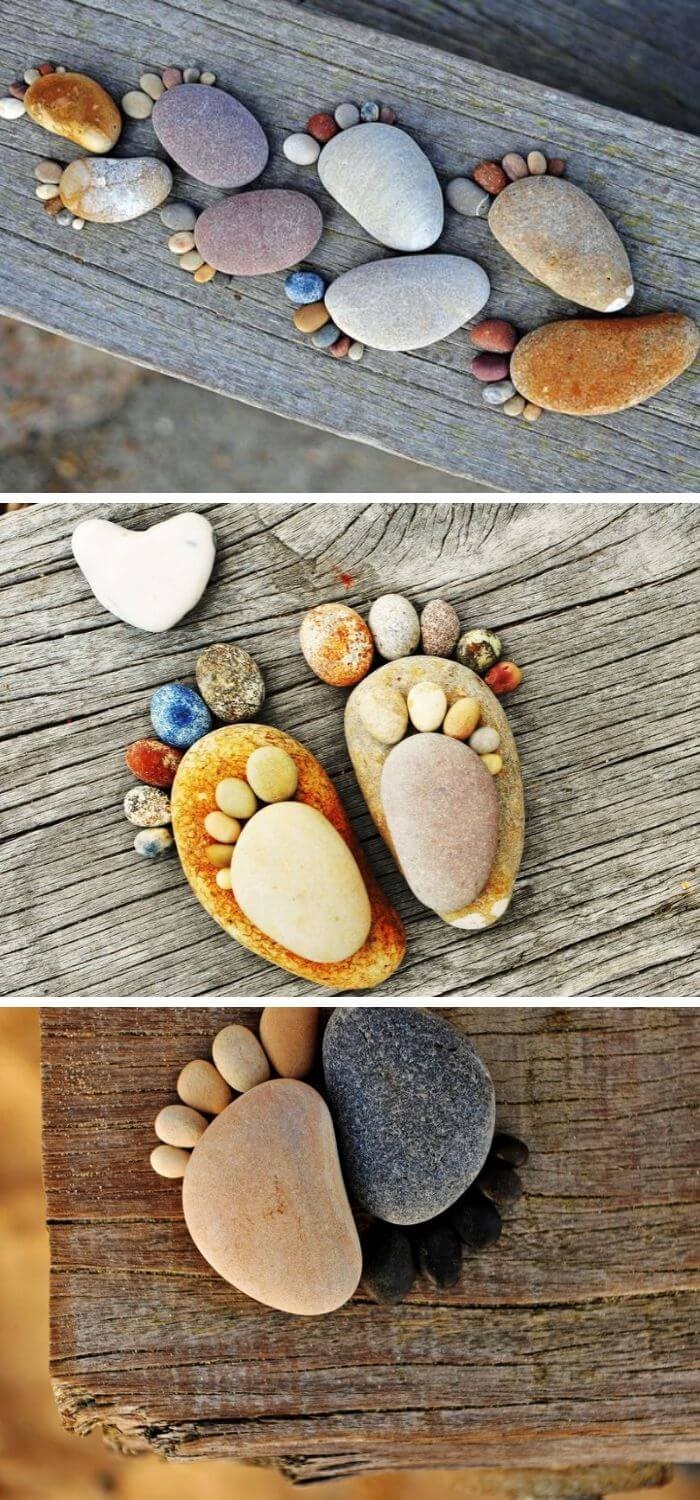 Beach Stones Footprint Designs