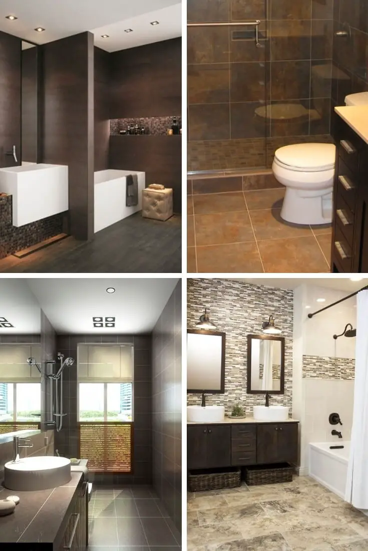 Brown Bathroom Tile Ideas