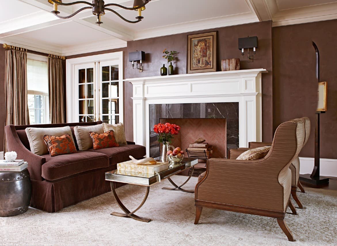 Blend Brown Walls and Brown Furniture