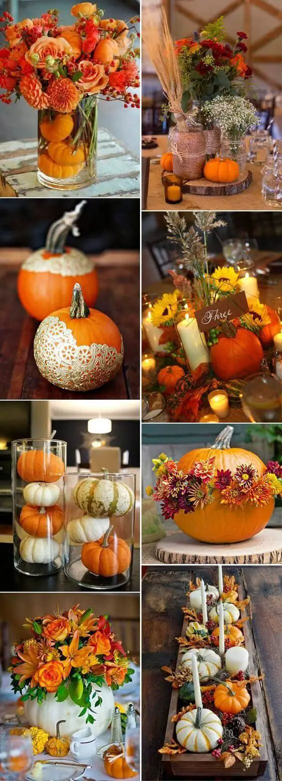 Fall Wedding Centerpieces