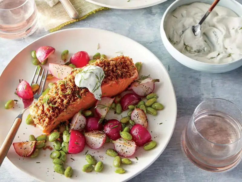 Dijon-Herb Crusted Salmon