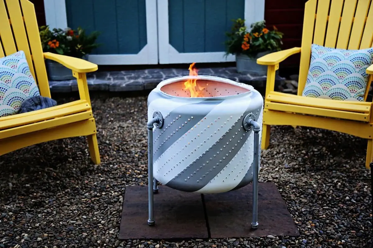 Washing machine fire pit ideas