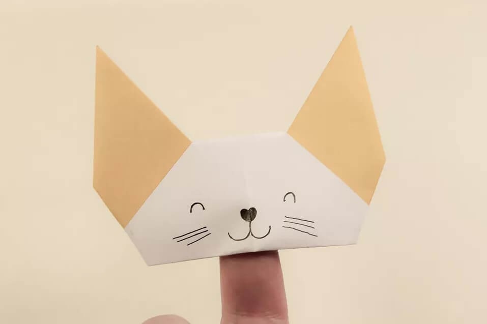 Origami Finger Puppet