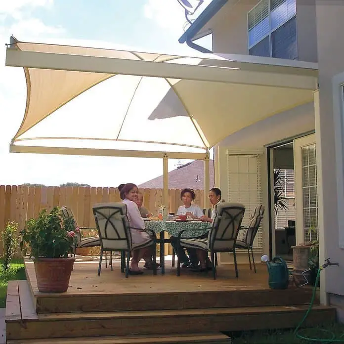 PVC sun screen canopy made at home