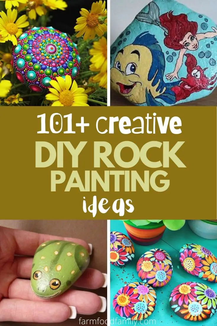 101+ DIY painted rock ideas