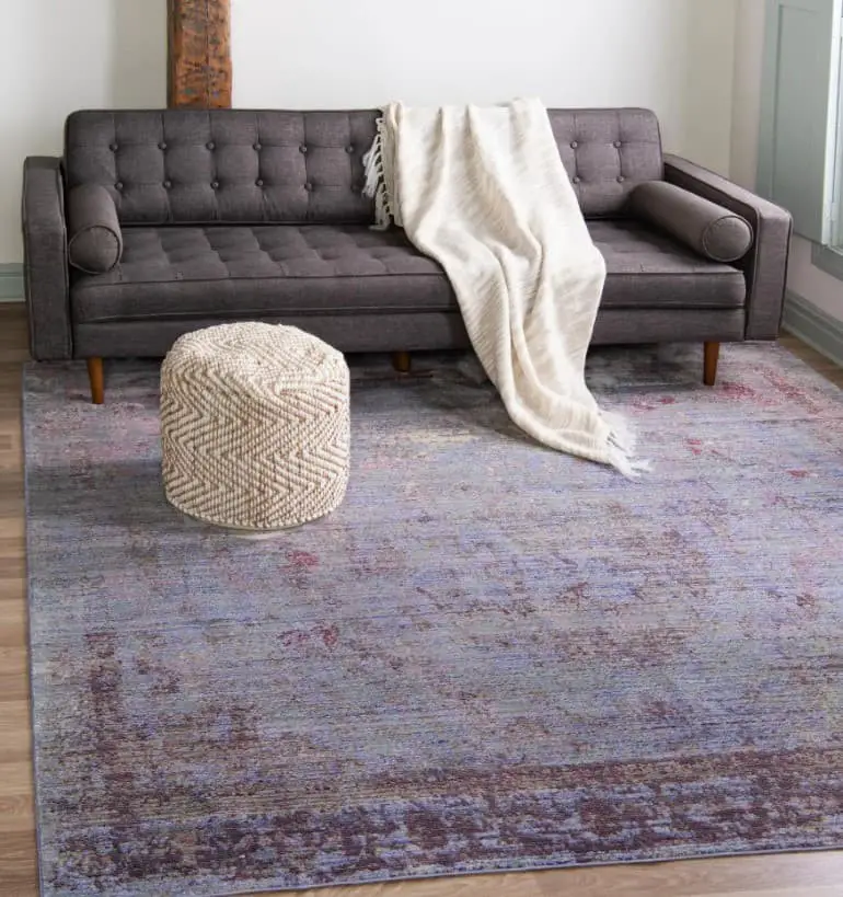 Plum colored rug