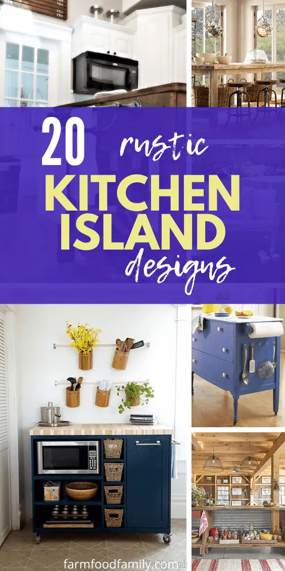 20 Rustic Diy Kitchen Island Ideas And Designs