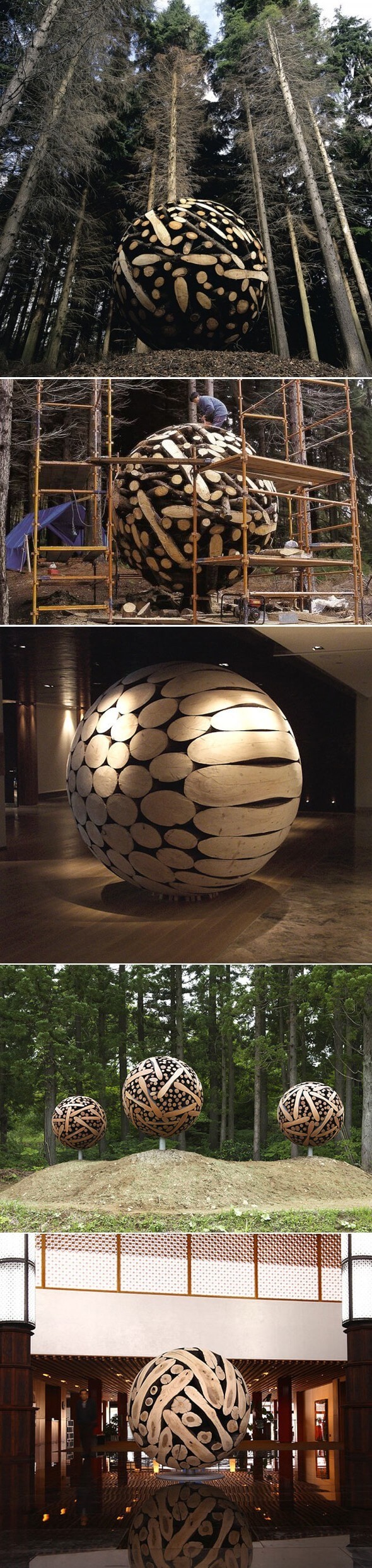 Giant Wooden Spheres