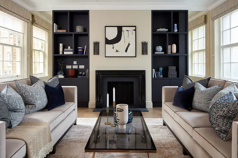 Black and beige living room ideas.