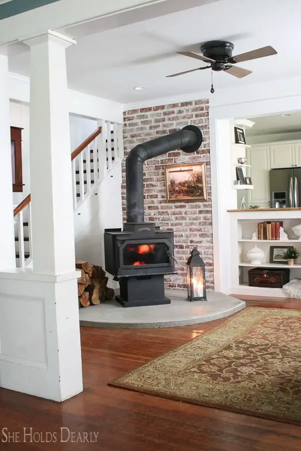 Basement corner fireplace ideas