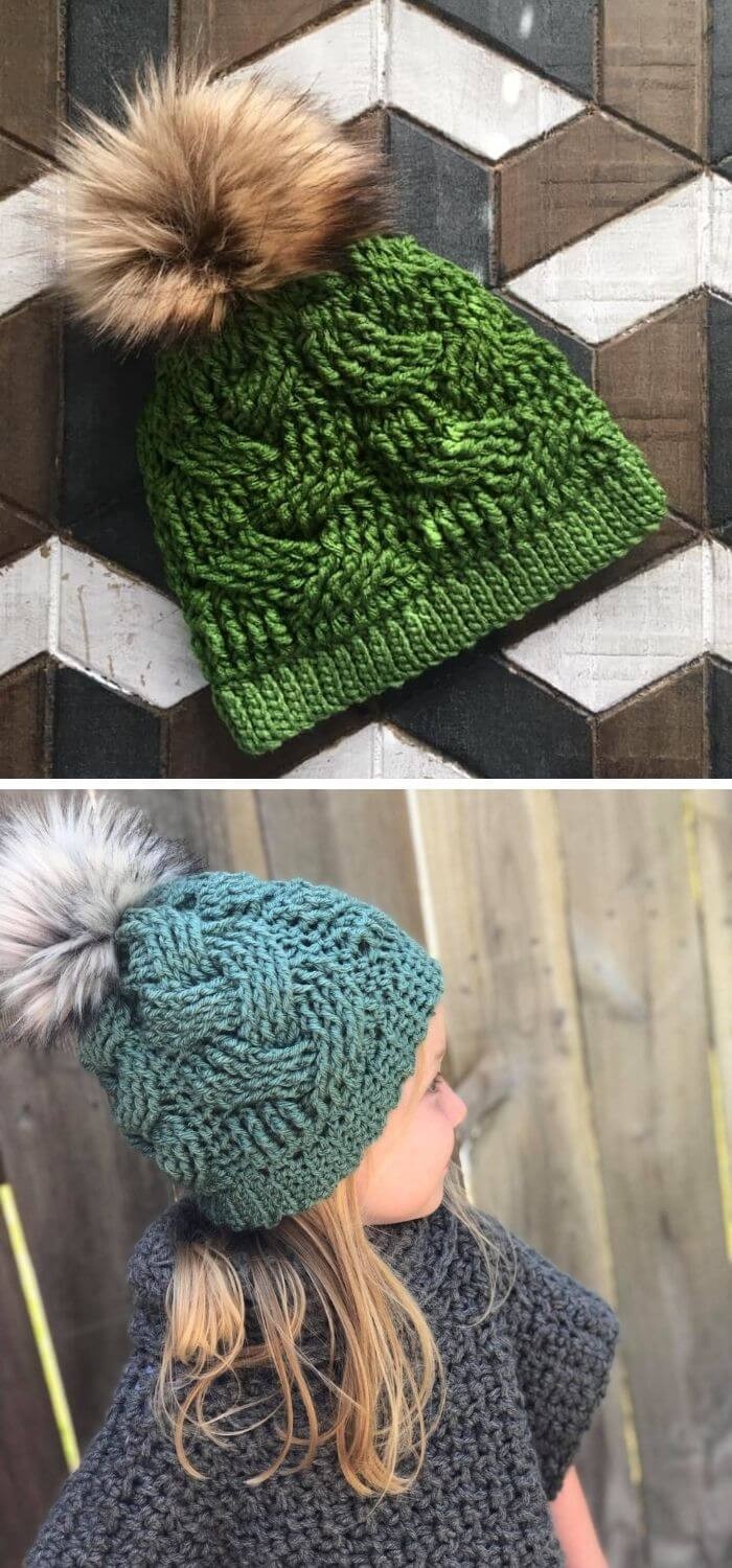 Sister beanie crochet hat