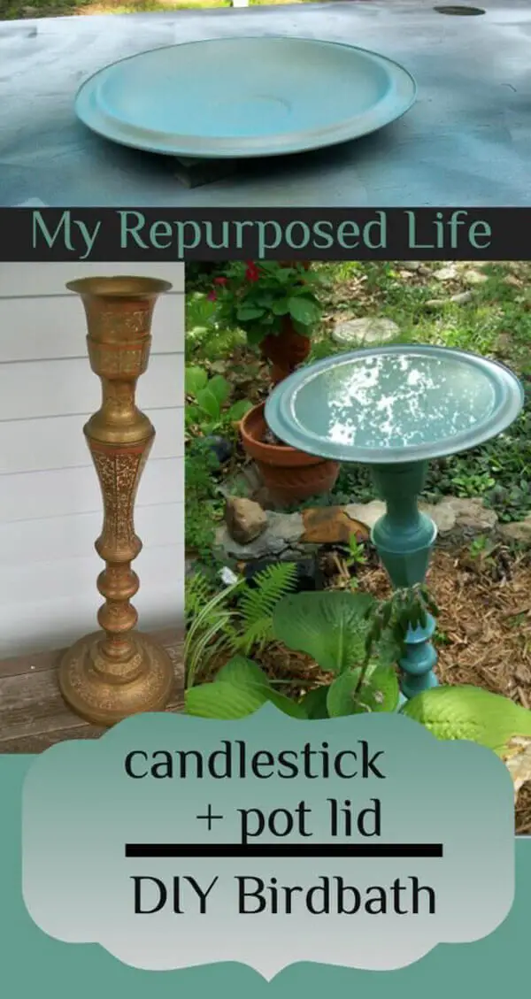 Bird bath garden art project