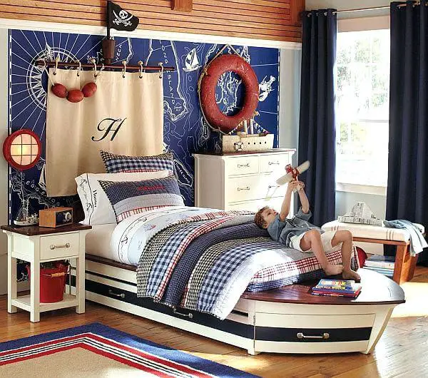 #1. Bedding for Nautical Theme